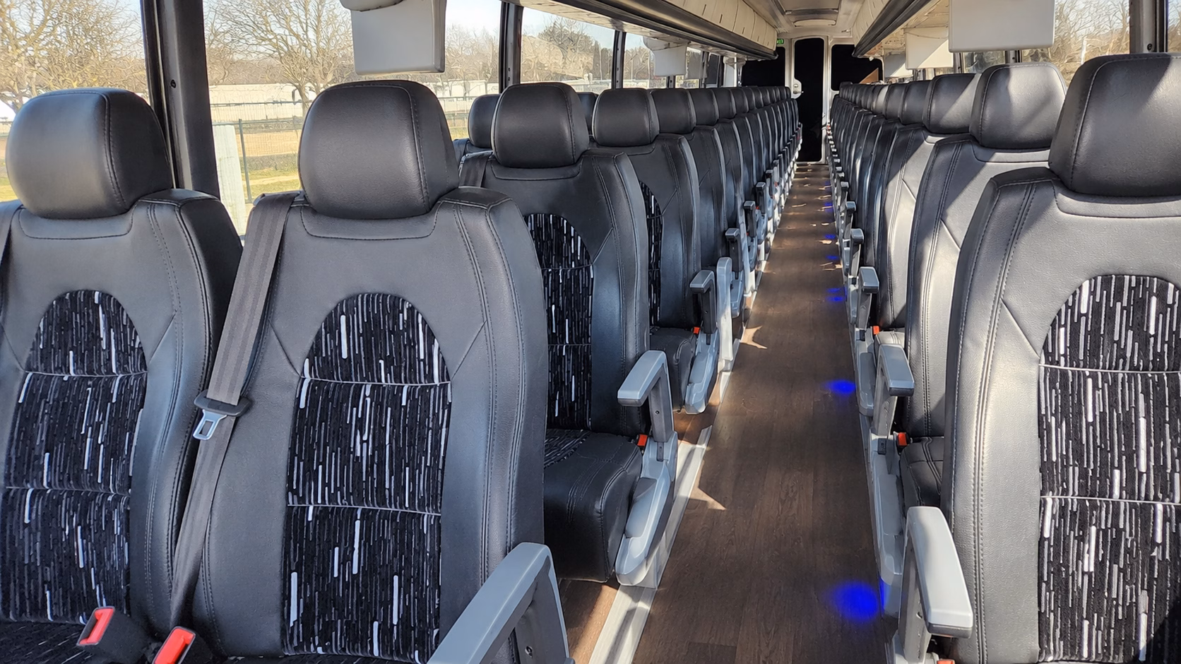 lakeland charter bus interior