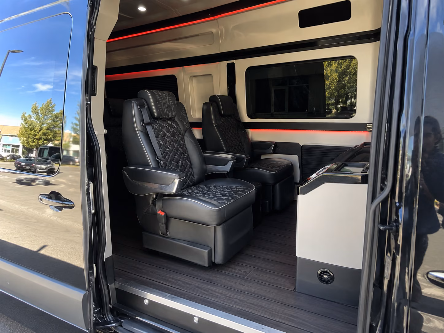 lakeland wedding transportation onboard seating